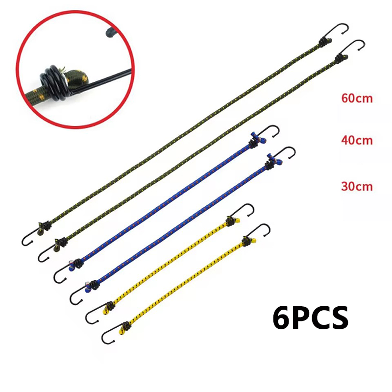 Outdoor Furniture Rope - 6Pcs Outdoor Camping Elastic Rope with