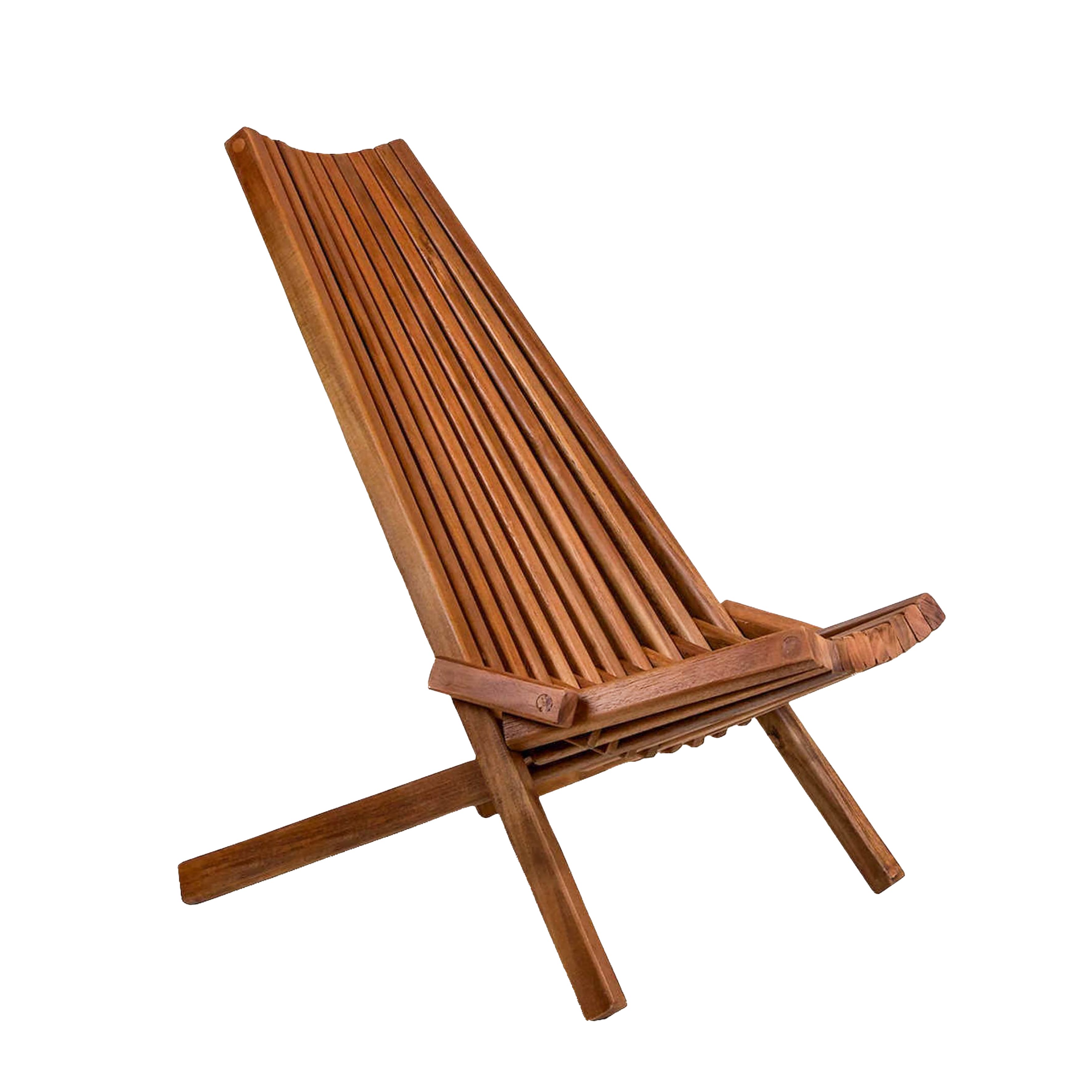 Outdoor Furniture Oil Teak - Acacia Wood Folding Outdoor Lounge Chair,