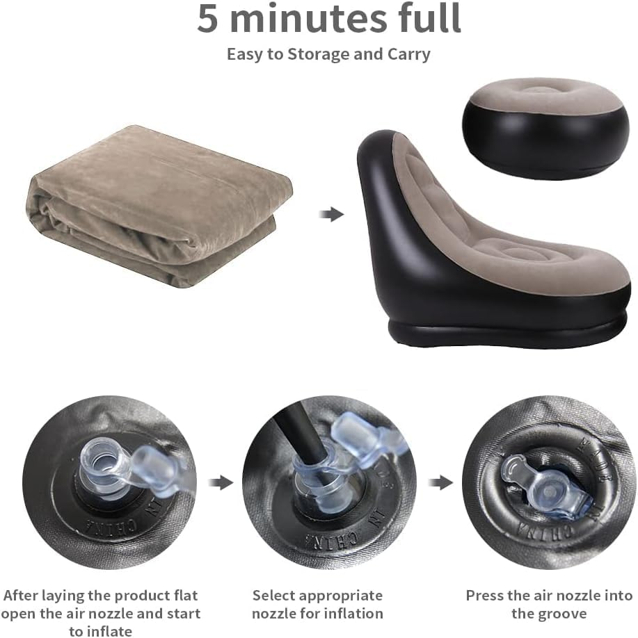 2Pcs Lazy Sofa Inflatable Chai - Outdoor Furniture Philippines ulasan dan harga