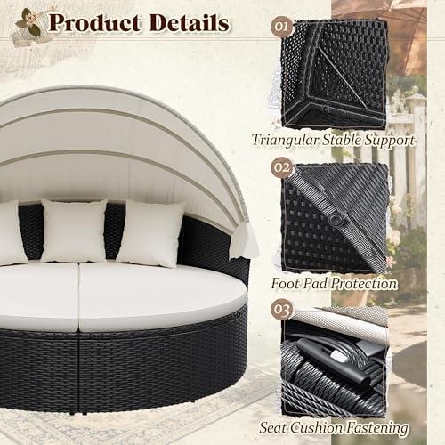 Patio Furniture Outdoor Round  - Outdoor Daybed Sofa ulasan dan harga