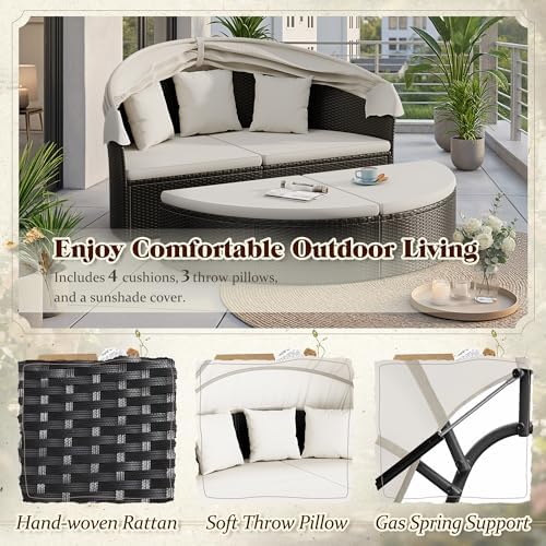 Patio Furniture Outdoor Round  - Outdoor Daybed Sofa ulasan dan harga
