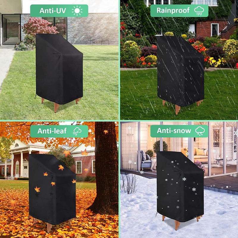 1/2/PCS Stacked Chair Dust Cov - Outdoor Furniture Waterproof ulasan dan harga