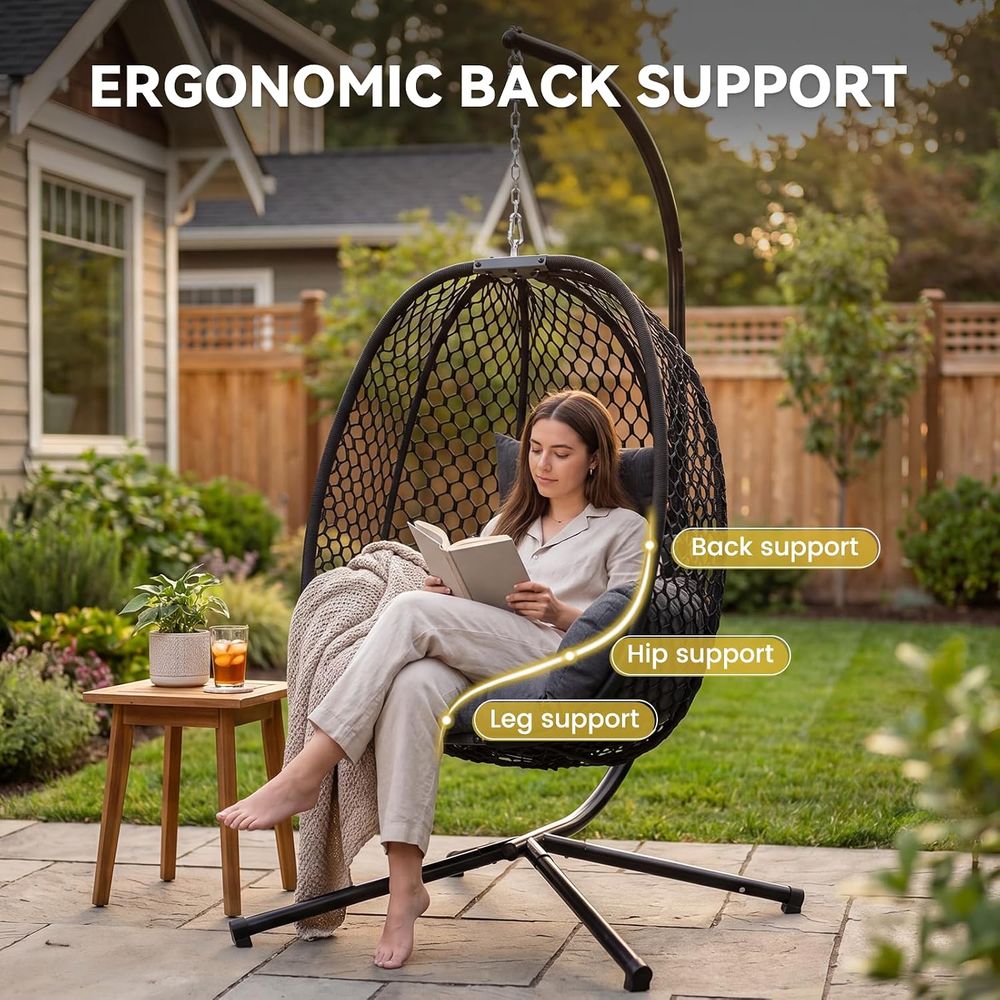 Egg Chair Outdoor with Stand,  - Hanging Egg Chair ulasan dan harga
