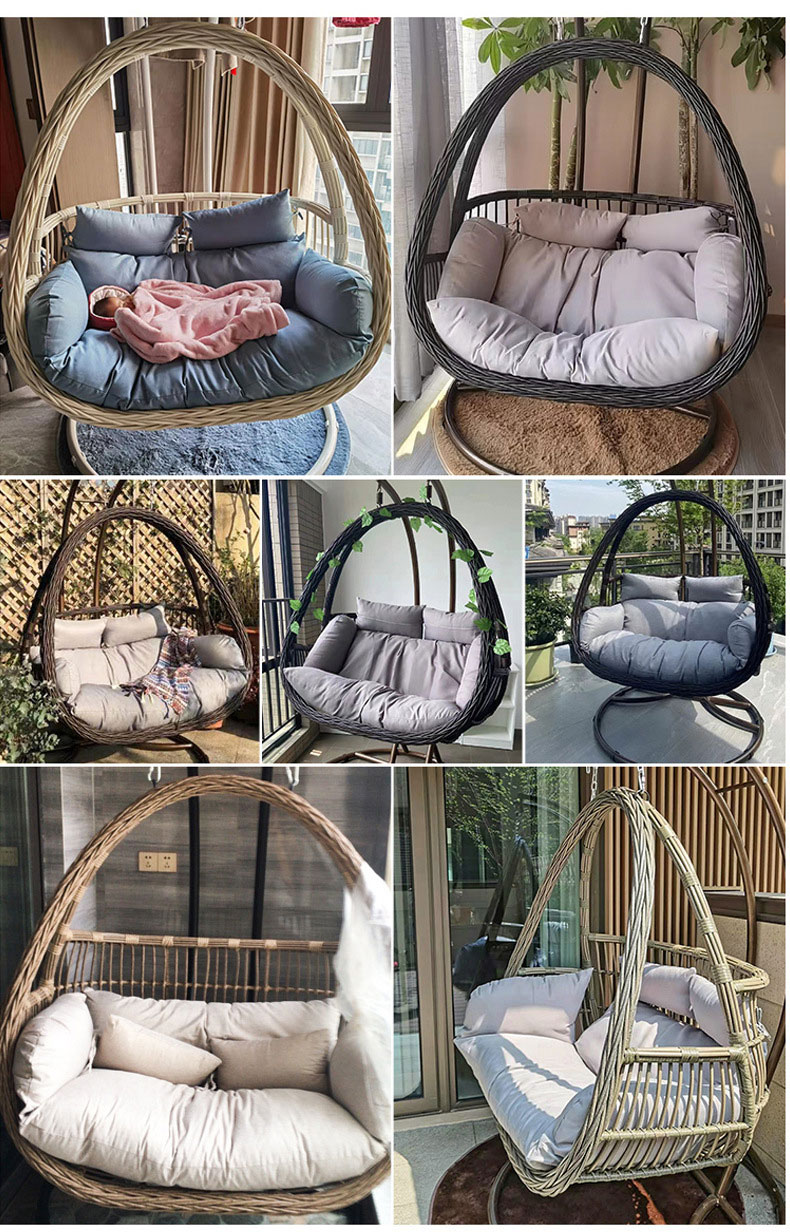 Patio Swing Two Seat Wicker Ha - Hanging Egg Chair ulasan dan harga