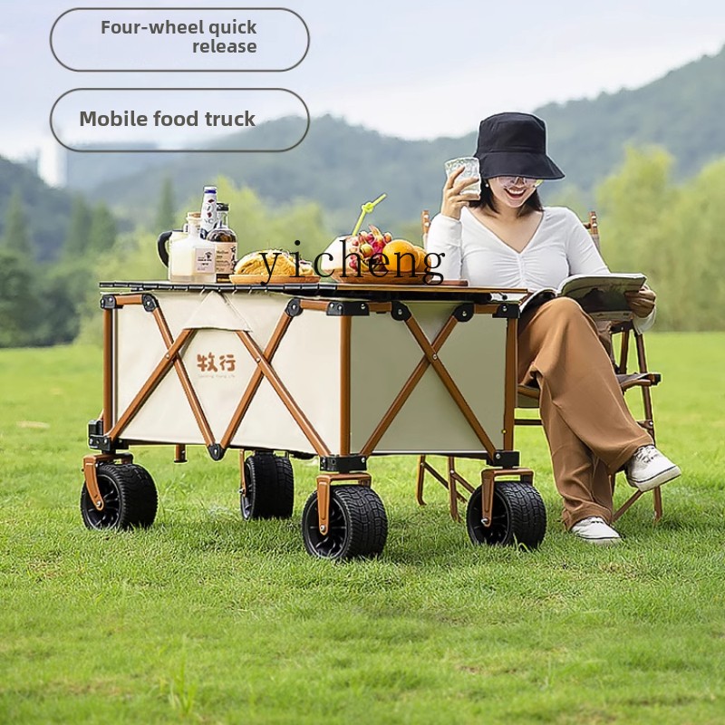 XL grazing camping cart foldin - Folding Picnic Table ulasan dan harga