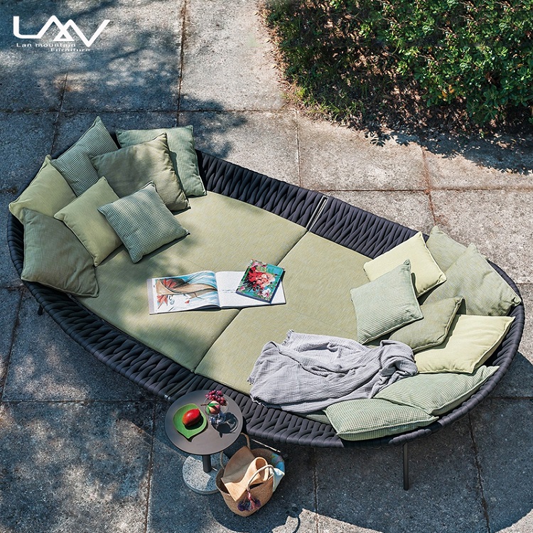 Modern Outdoor Garden Weave Ro - Outdoor Daybed Sofa ulasan dan harga