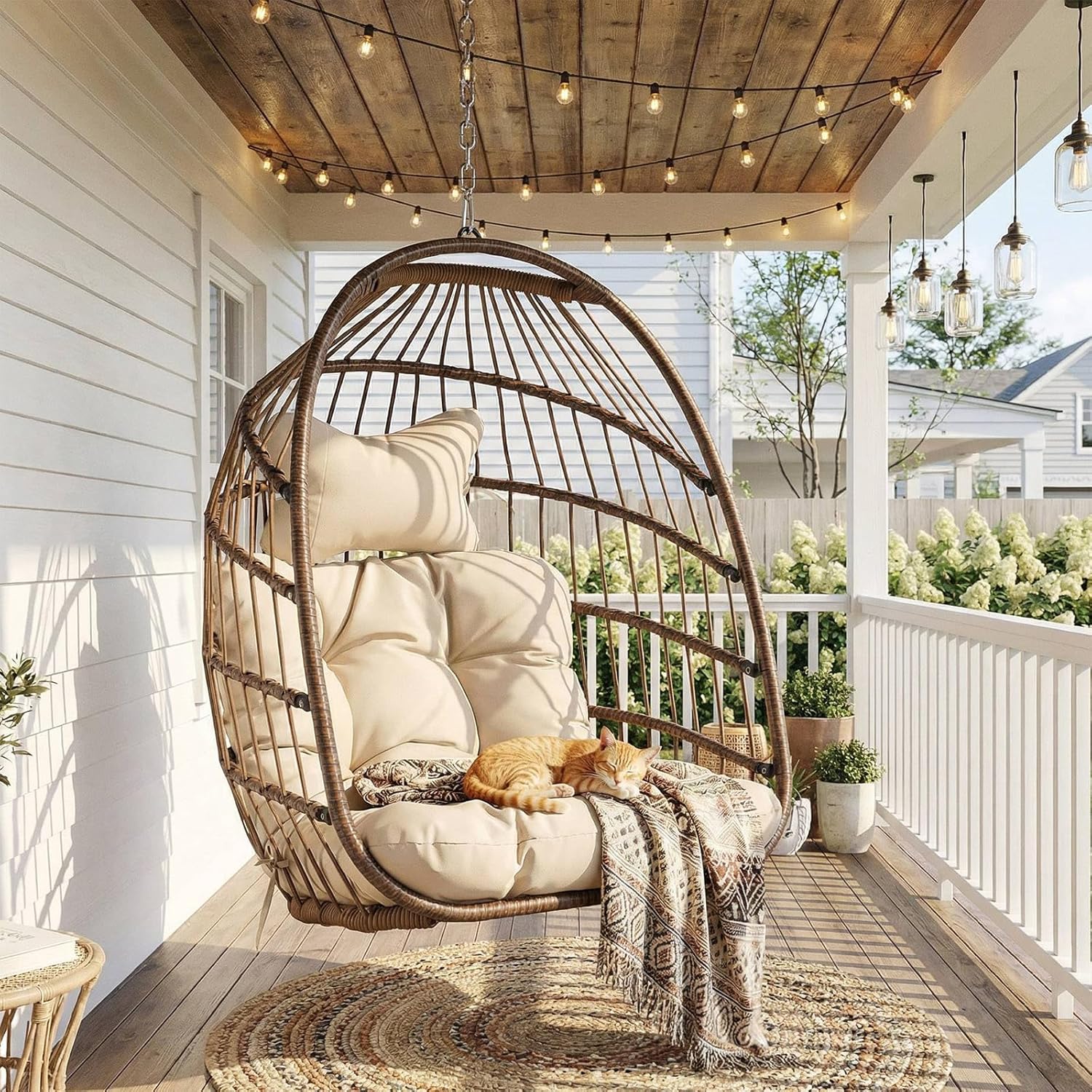 Outdoor Hanging Egg Chair With - Hanging Egg Chair ulasan dan harga