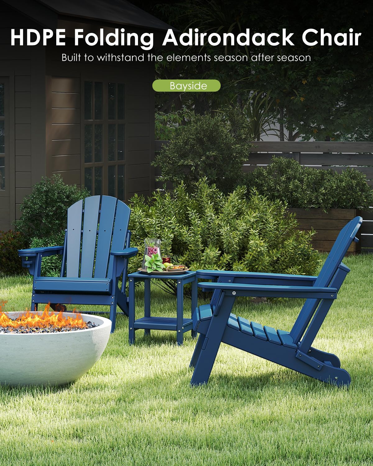 Chair Set 2, Folding All Weath - Outdoor Furniture Legs ulasan dan harga