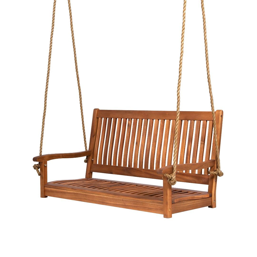 5ft Acacia Wood Porch Swing We - Outdoor Furniture Oil ulasan dan harga