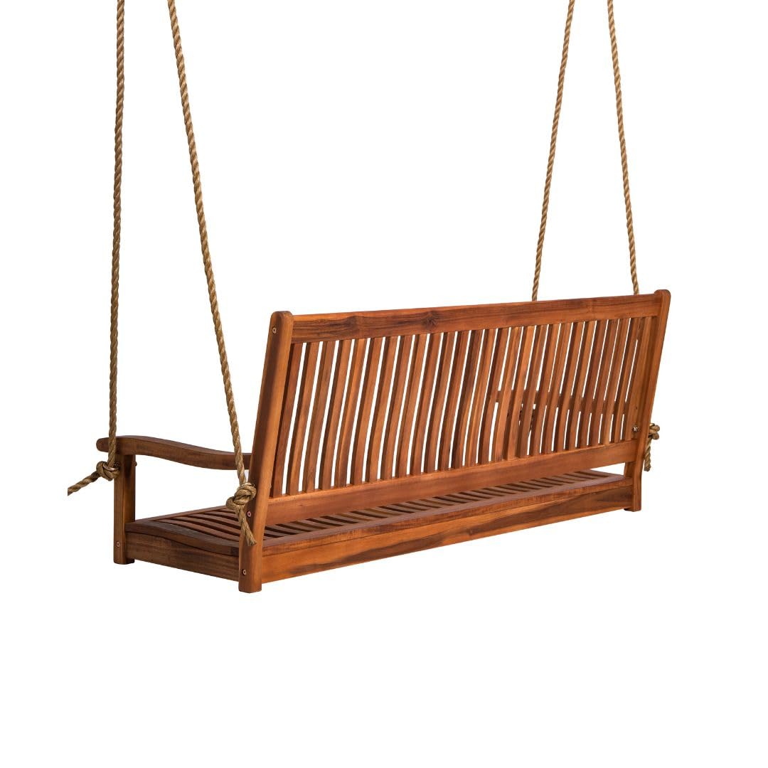 5ft Acacia Wood Porch Swing We - Outdoor Furniture Oil ulasan dan harga