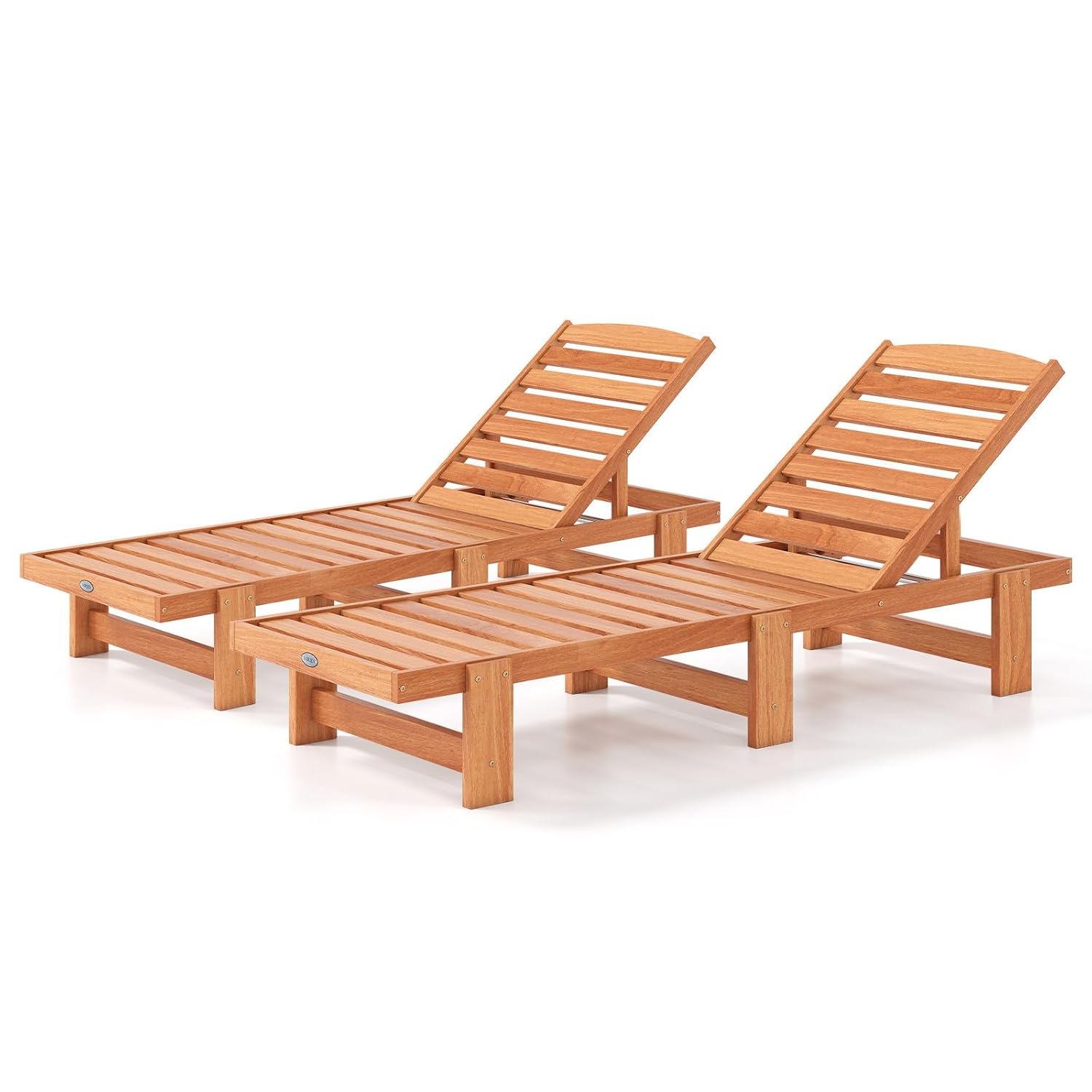 Solid Wood Chaise Lounge, Outd - Outdoor Furniture Oil Teak ulasan dan harga