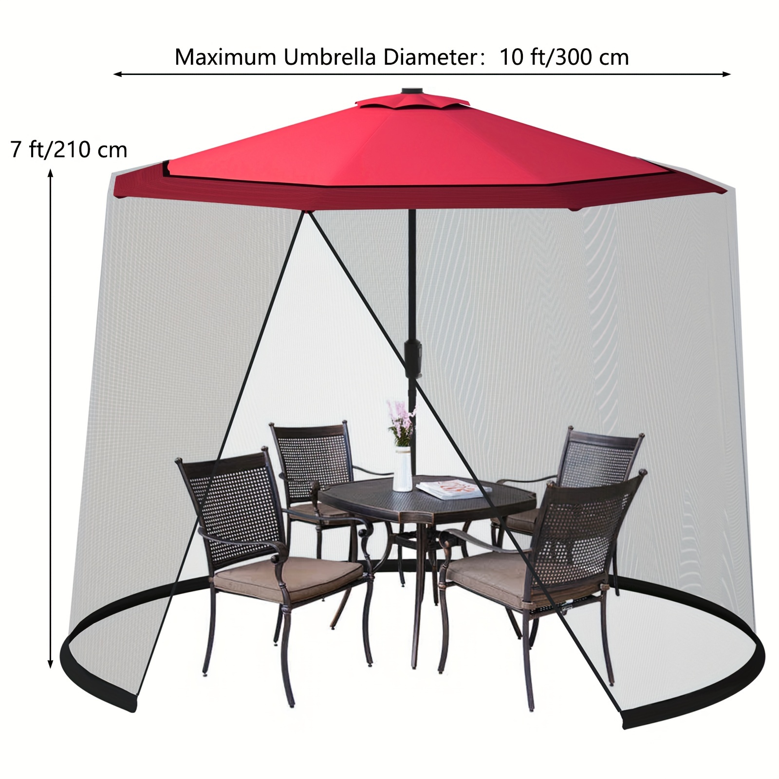 9FT 10FT Patio Umbrella Mosqui - Outdoor Furniture Philippines ulasan dan harga