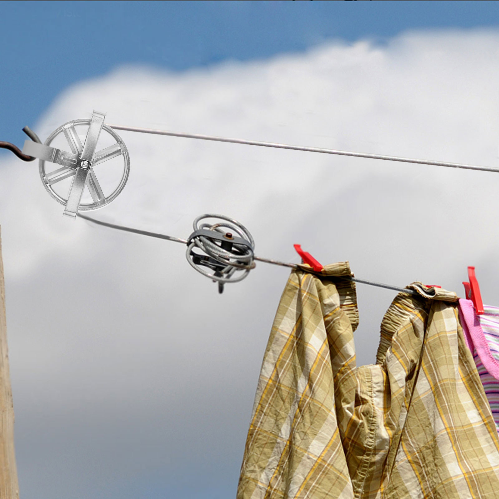 Heavy Duty Clothesline Pulley  - Outdoor Furniture Rope ulasan dan harga