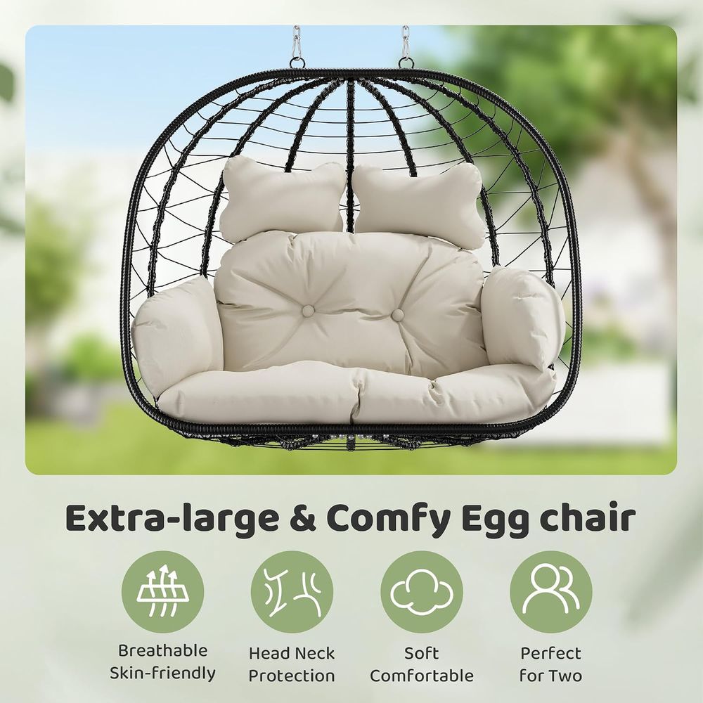 Double Hanging Egg Chair with  - Hanging Egg Chair ulasan dan harga