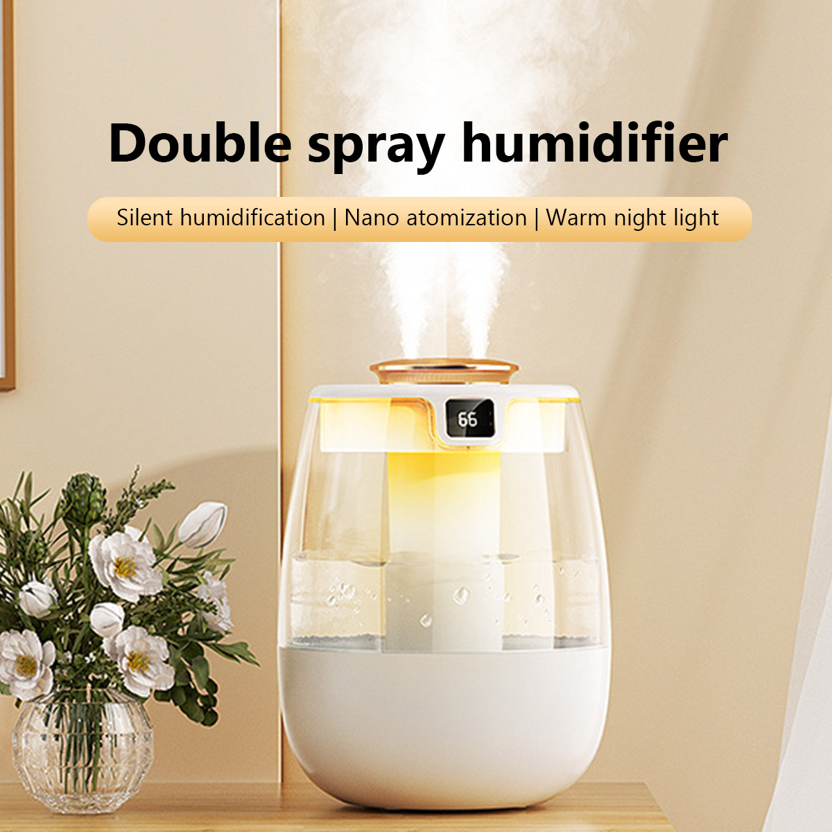 1.3L Air Humidifier Double Spr - Outdoor Furniture Oil ulasan dan harga