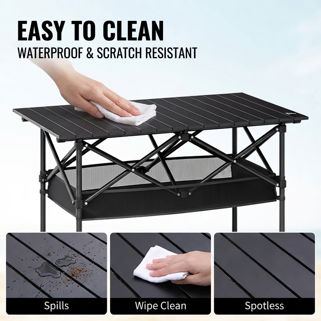 Portable Folding Outdoor Table - Folding Picnic Table ulasan dan harga