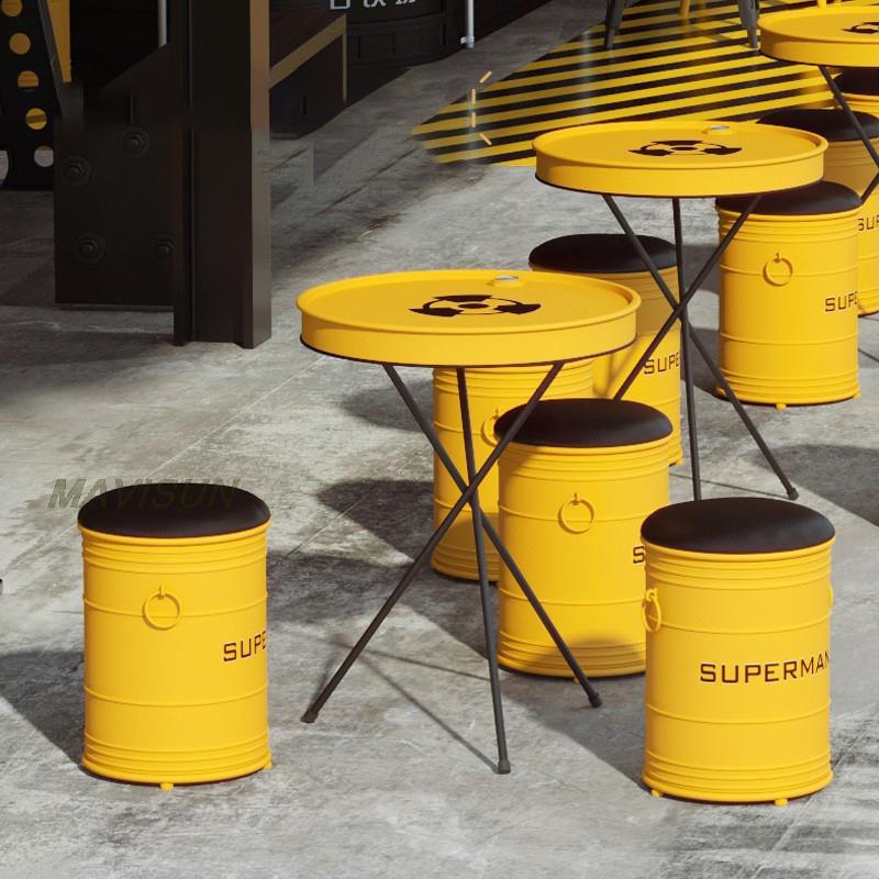 Creative Wrought Iron Oil Drum - Outdoor Furniture Oil ulasan dan harga