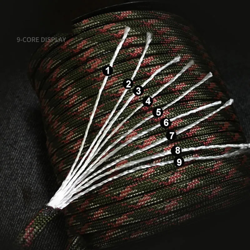 100M 550 Military Standard 9-C - Outdoor Furniture Rope ulasan dan harga