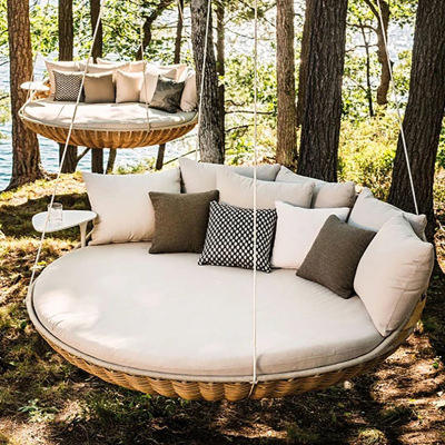 Outdoor Hanging Daybed Round W - Outdoor Daybed Sofa ulasan dan harga