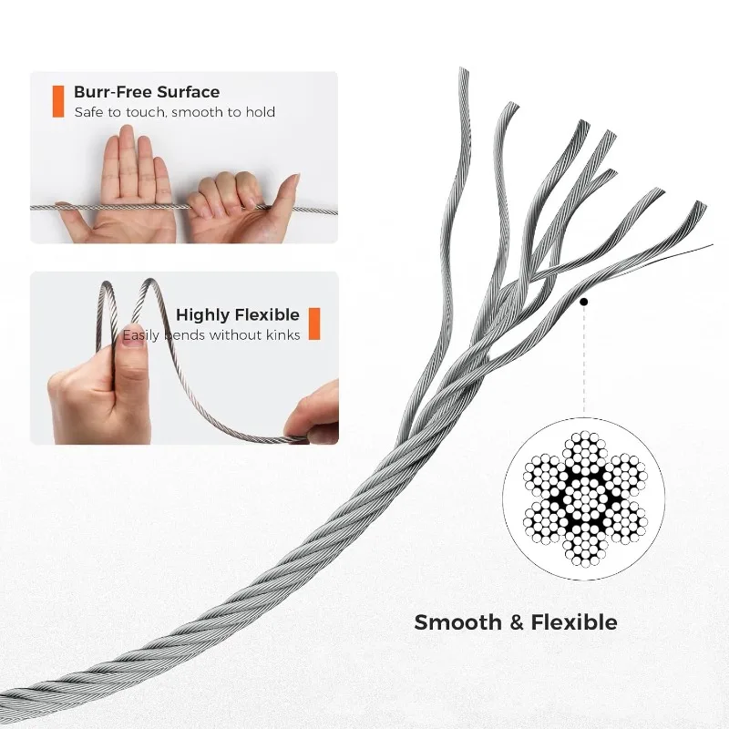 1Roll 5/10M Stainless Steel Wi - Outdoor Furniture Rope ulasan dan harga