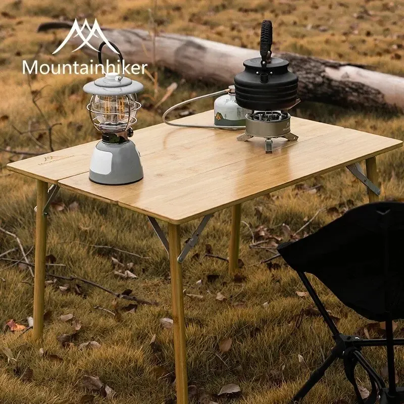 MOUNTAINHIKER 2/3 Bamboo Foldi - Folding Picnic Table ulasan dan harga