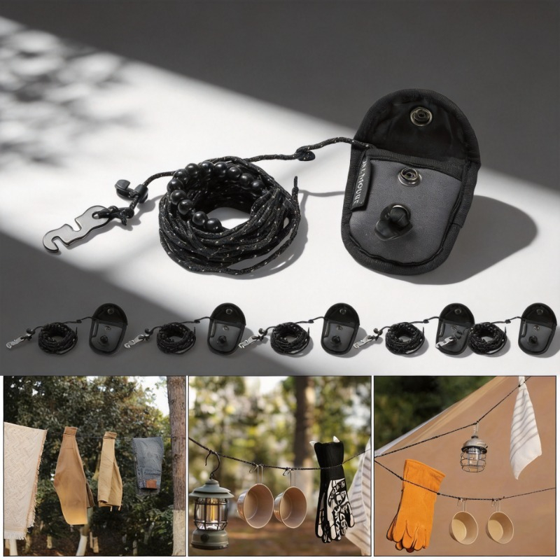 Portable 3M Beaded Clothesline - Outdoor Furniture Rope ulasan dan harga