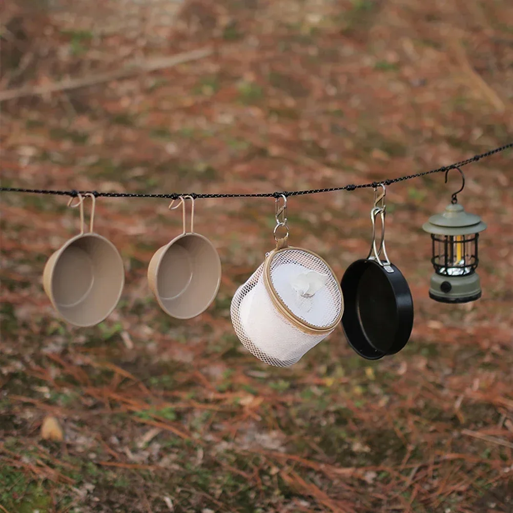 Portable 3M Beaded Clothesline - Outdoor Furniture Rope ulasan dan harga