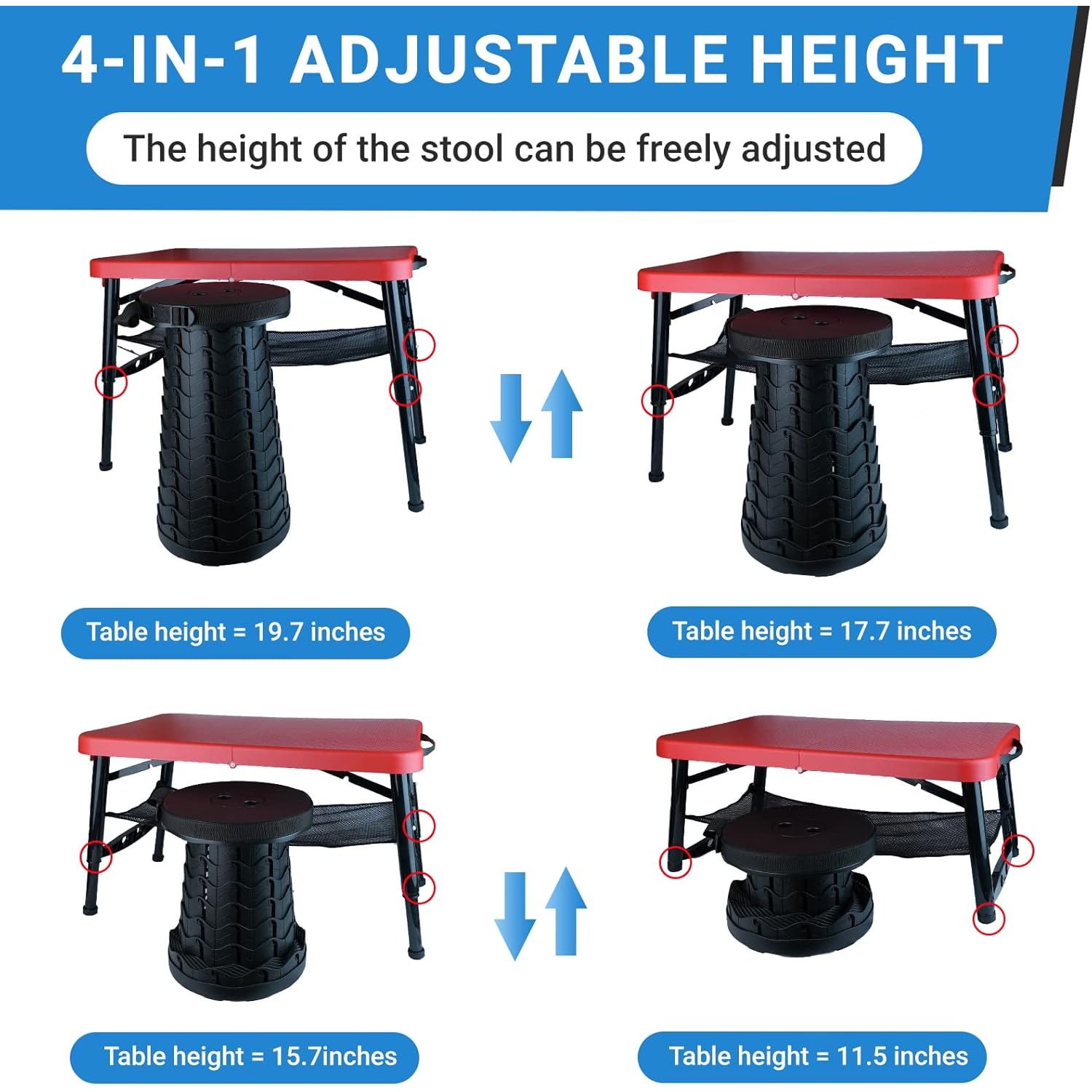 Retractable Folding Table & St - Outdoor Daybed Sofa ulasan dan harga